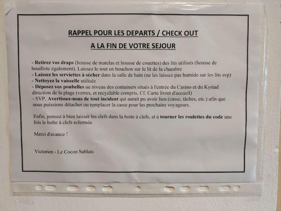 Le Sunny Duplex Hypercentre La Plage A 2 Pas ! Les Sables-dʼOlonne Zewnętrze zdjęcie